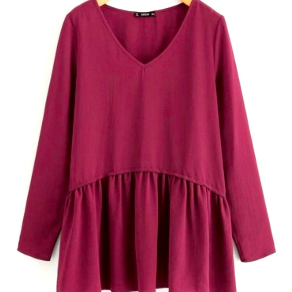 Frill Trim Smock Top
